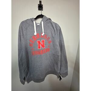 Captivating Nebraska Huskers Gray Hoodie NWT XL